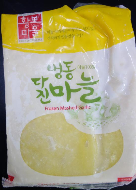 회수 및 판매중지된 냉동다진마늘 제품 이미지